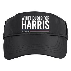 White Dudes For Harris 2024 Adult Drive Performance Visor