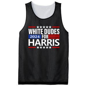 White Dudes For Harris 2024 For President Election Voting 2024 Mesh Reversible Basketball Jersey Tank