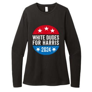 White Dudes For Harris 2024 For President Election Voting 2024 Womens CVC Long Sleeve Shirt