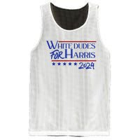 White Dudes For Kamala Harris 2024 Mesh Reversible Basketball Jersey Tank