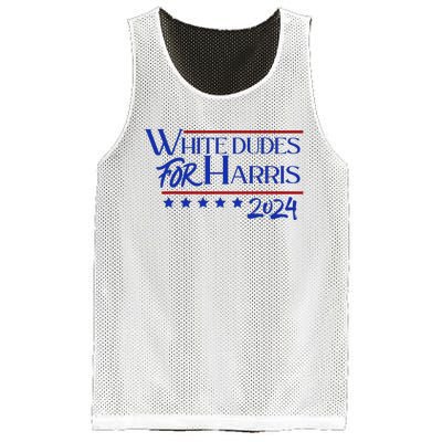 White Dudes For Kamala Harris 2024 Mesh Reversible Basketball Jersey Tank