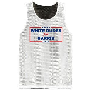 White Dudes For Harris 2024 For President Election Voting 2024 Mesh Reversible Basketball Jersey Tank