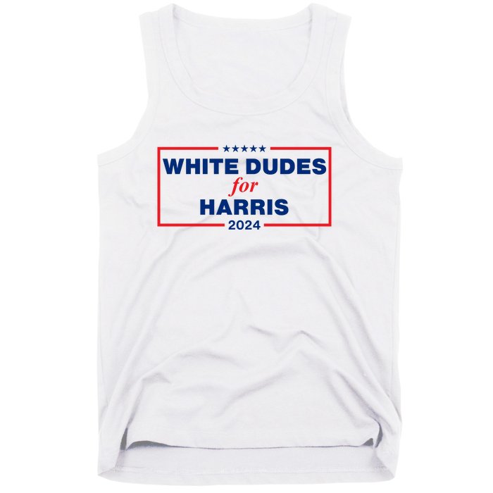 White Dudes For Harris 2024 For President Election Voting 2024 Tank Top