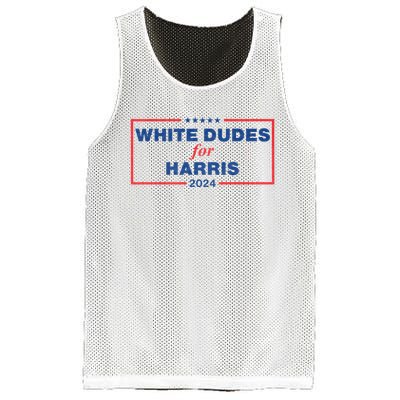 White Dudes For Harris 2024 Tees White Dudes For Harris 2024 Mesh Reversible Basketball Jersey Tank