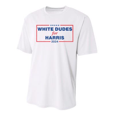 White Dudes For Harris 2024 Tees White Dudes For Harris 2024 Performance Sprint T-Shirt