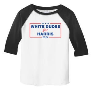 White Dudes For Harris 2024 Tees White Dudes For Harris 2024 Toddler Fine Jersey T-Shirt