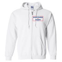 White Dudes For Harris 2024 Tees White Dudes For Harris 2024 Full Zip Hoodie