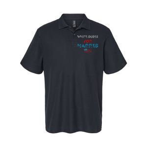 White Dudes For Harris President 2024 Election Softstyle Adult Sport Polo