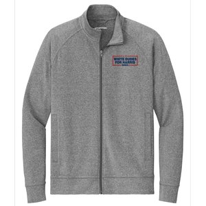 White Dudes For Harris 2024 For President Election Voting 2024 Stretch Full-Zip Cadet Jacket