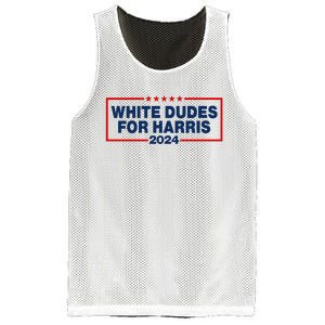 White Dudes For Harris 2024 For President Election Voting 2024 Mesh Reversible Basketball Jersey Tank