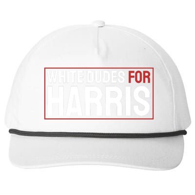 White Dudes For Harris Snapback Five-Panel Rope Hat