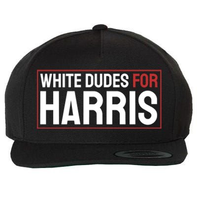 White Dudes For Harris Wool Snapback Cap