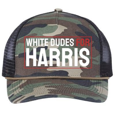 White Dudes For Harris Retro Rope Trucker Hat Cap