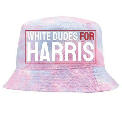 White Dudes For Harris Tie-Dyed Bucket Hat