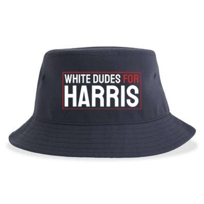 White Dudes For Harris Sustainable Bucket Hat