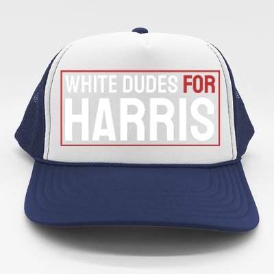 White Dudes For Harris Trucker Hat