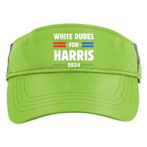 White Dudes For President Harris 2024 Adult Drive Performance Visor