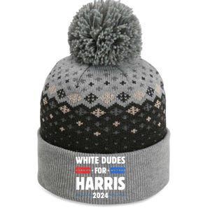 White Dudes For President Harris 2024 The Baniff Cuffed Pom Beanie