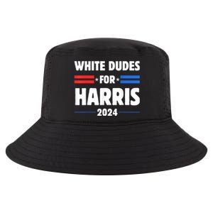 White Dudes For President Harris 2024 Cool Comfort Performance Bucket Hat