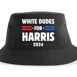 White Dudes For President Harris 2024 Sustainable Bucket Hat