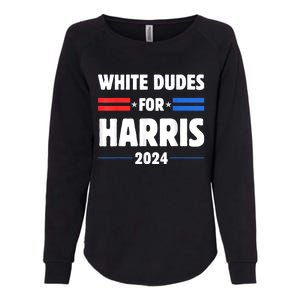 White Dudes For President Harris 2024 Womens California Wash Sweatshirt