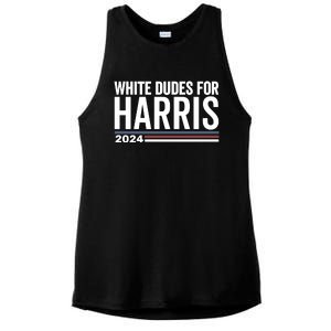 White Dudes For Harris 2024 Ladies PosiCharge Tri-Blend Wicking Tank