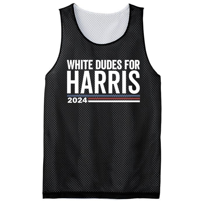 White Dudes For Harris 2024 Mesh Reversible Basketball Jersey Tank