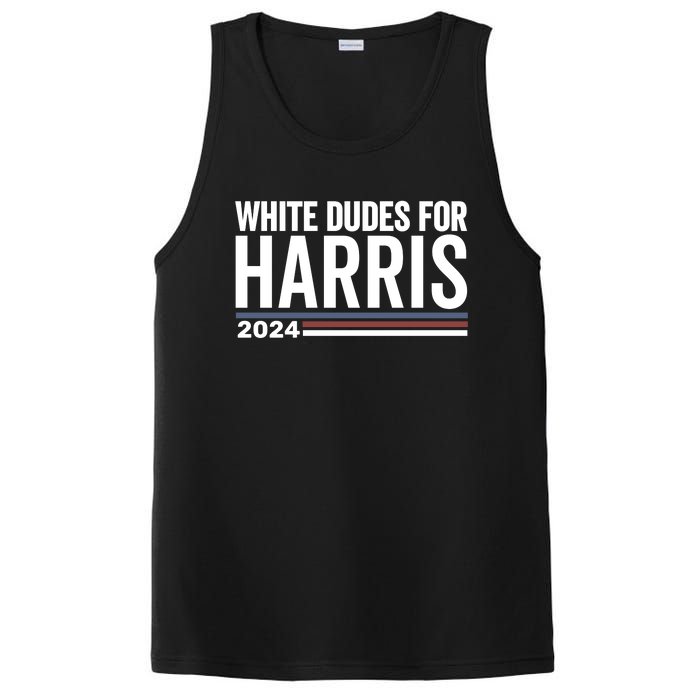 White Dudes For Harris 2024 PosiCharge Competitor Tank