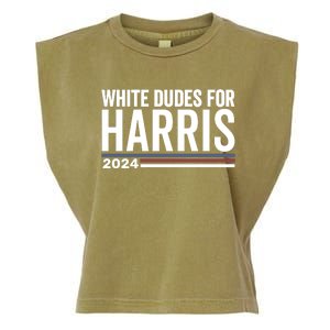 White Dudes For Harris 2024 Garment-Dyed Women's Muscle Tee