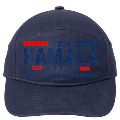 White Dudes For Kamala Harris 2024 For President Election 7-Panel Snapback Hat