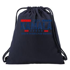 White Dudes For Kamala Harris 2024 For President Election Drawstring Bag