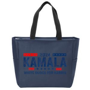 White Dudes For Kamala Harris 2024 For President Election Zip Tote Bag