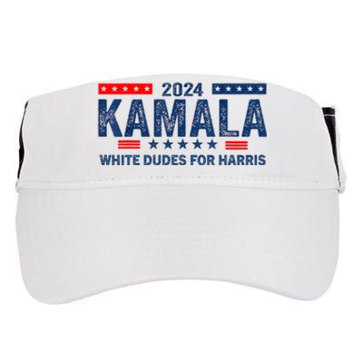 White Dudes For Kamala Harris 2024 For President Election Adult Drive Performance Visor