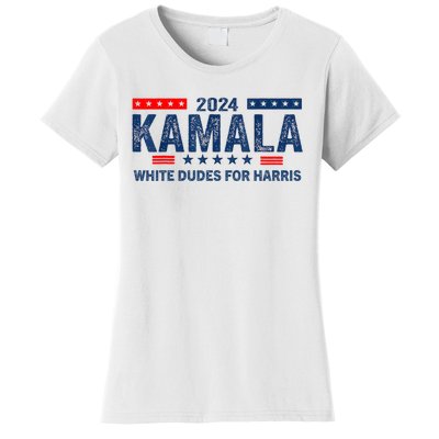 White Dudes For Kamala Harris 2024 For President Election Women's T-Shirt