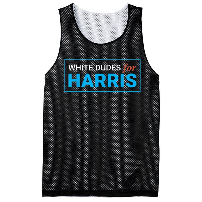 White Dudes For Kamalaharris Mesh Reversible Basketball Jersey Tank