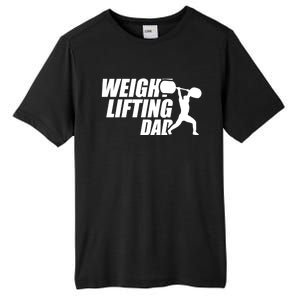 Weightlifting Dad Fitness Workout Fathers Day Gift Tall Fusion ChromaSoft Performance T-Shirt