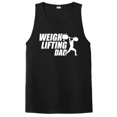 Weightlifting Dad Fitness Workout Fathers Day Gift PosiCharge Competitor Tank