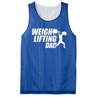 Weightlifting Dad Fitness Workout Fathers Day Gift Mesh Reversible Basketball Jersey Tank