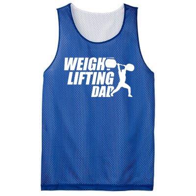 Weightlifting Dad Fitness Workout Fathers Day Gift Mesh Reversible Basketball Jersey Tank