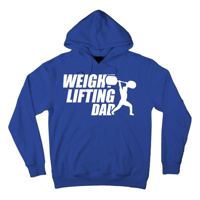 Weightlifting Dad Fitness Workout Fathers Day Gift Tall Hoodie