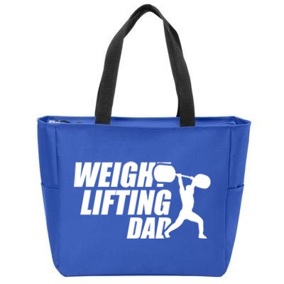 Weightlifting Dad Fitness Workout Fathers Day Gift Zip Tote Bag