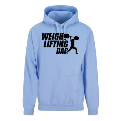 Weightlifting Dad Fitness Workout Fathers Day Gift Unisex Surf Hoodie