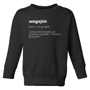 WeGoJim Definition Funny Gym Pump Cover Oversized Toddler Sweatshirt