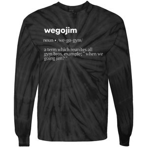 WeGoJim Definition Funny Gym Pump Cover Oversized Tie-Dye Long Sleeve Shirt