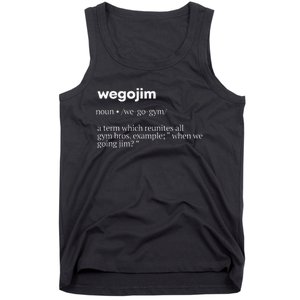 WeGoJim Definition Funny Gym Pump Cover Oversized Tank Top