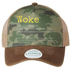 Woke Definition Funny New Thinking Politically Informed Legacy Tie Dye Trucker Hat