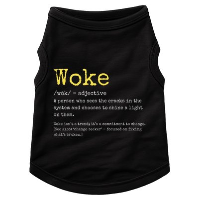 Woke Definition Funny New Thinking Politically Informed Doggie Tank