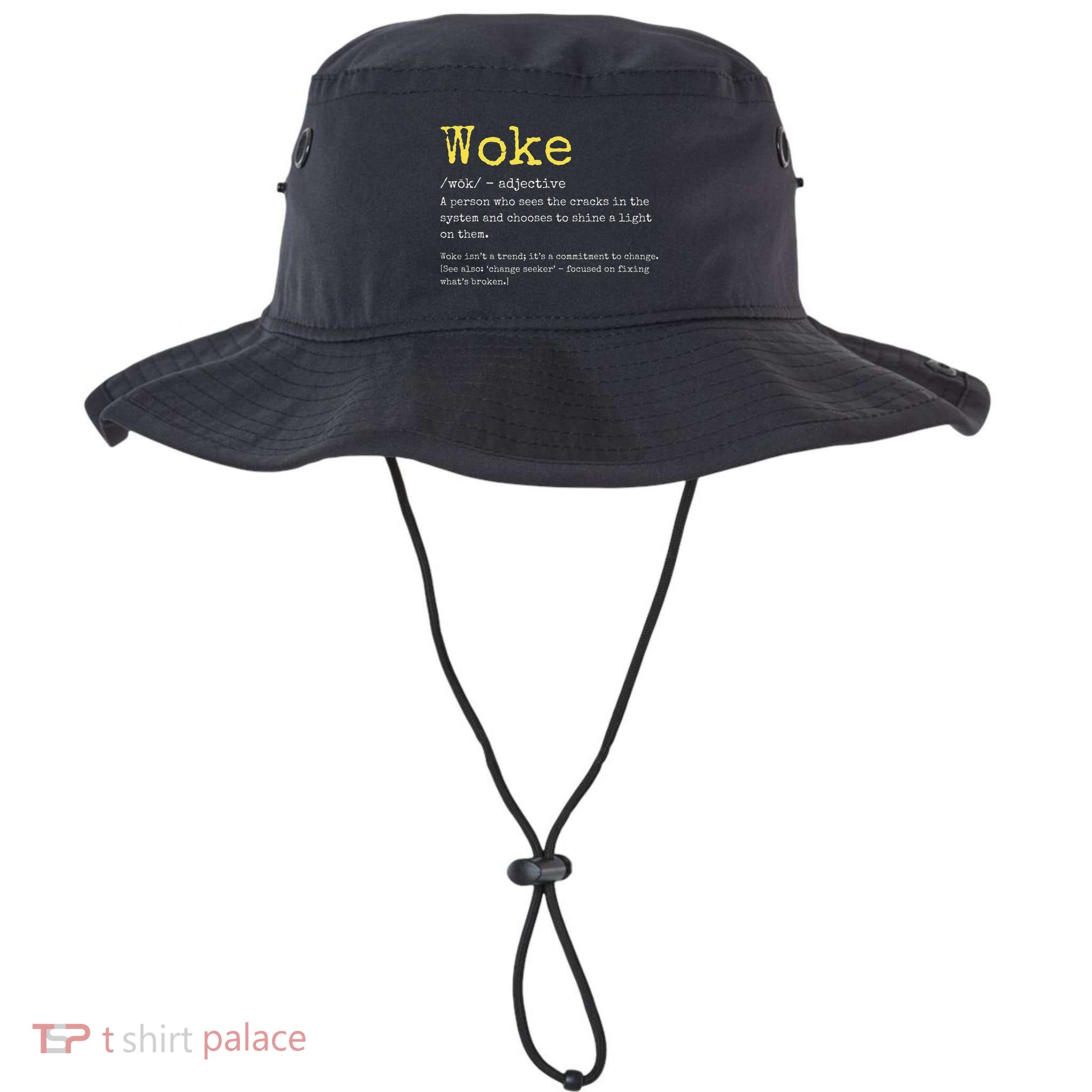 Woke Definition Funny New Thinking Politically Informed Bucket Hat