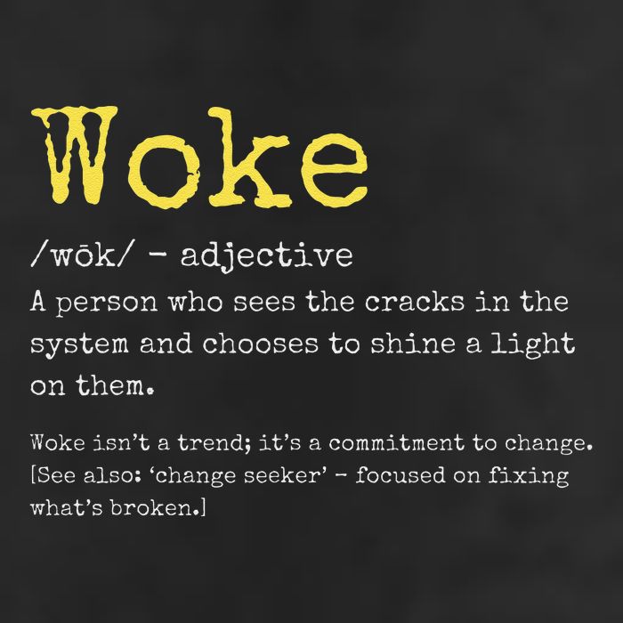 Woke Definition Funny New Thinking Politically Informed 15oz Campfire Ceramic Mug