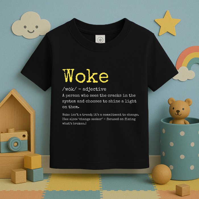 Woke Definition Funny New Thinking Politically Informed Toddler T-Shirt